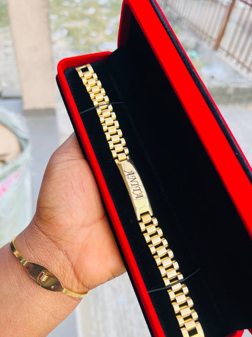 Engraved Rolex Bracelet